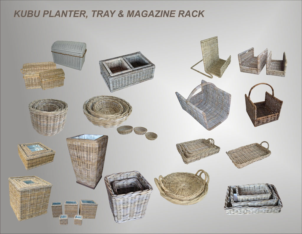 Planter, Tray, and Magazine Rack